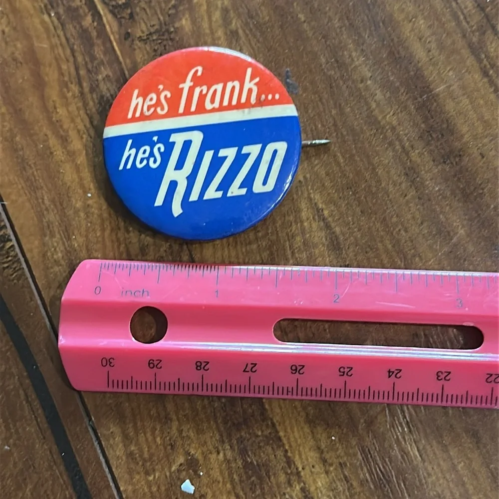 Vintage‎ 1970s Frank Rizzo Campaign Button Pinback
